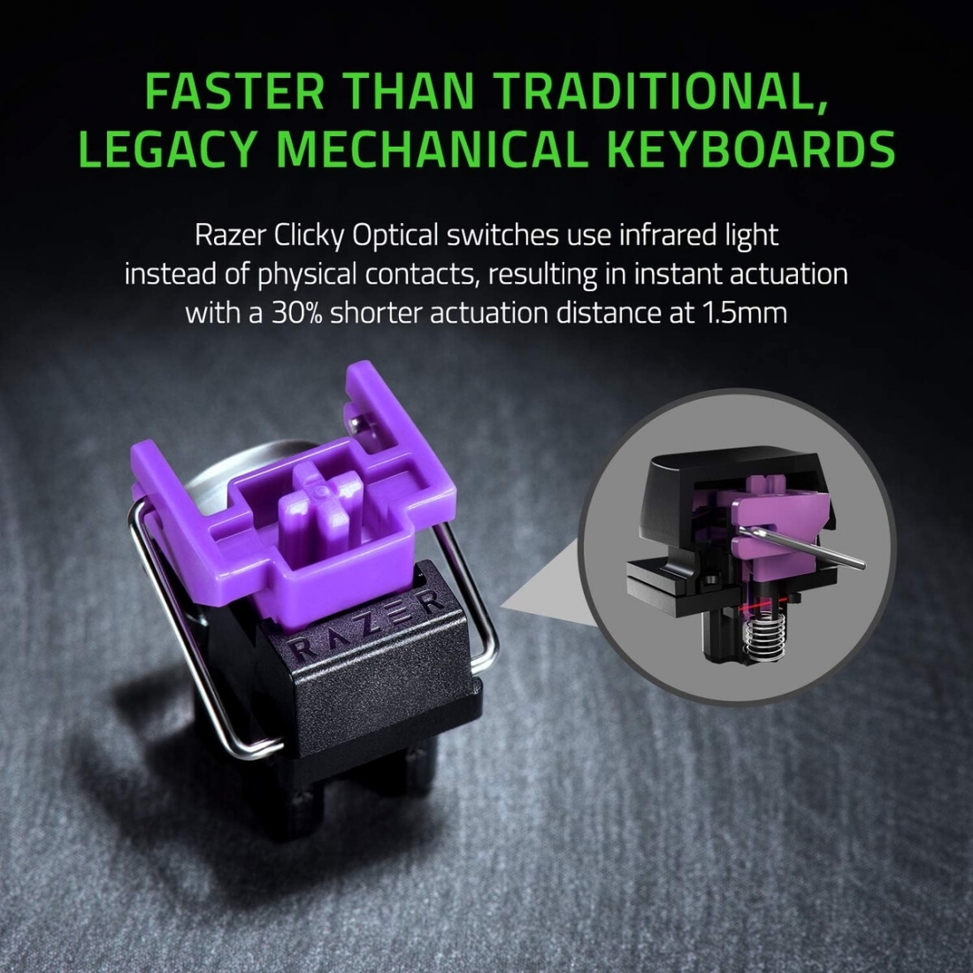 Razer Huntsman Mini Keyboard Mercury Edition